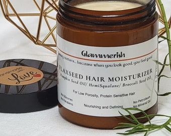 Flaxseed Moisturizing Cream With HemiSqualane and Pumpkin Seed Oil - For Low-Medium Porosity Hair