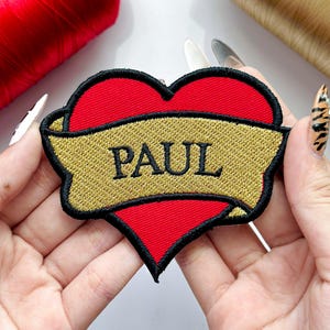Custom Embroidered Name Patch: Iron-On or Sew-On Personalized Tag