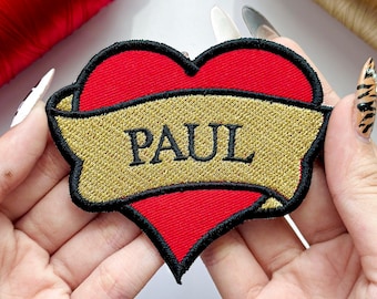 Custom Embroidered Name Patch: Iron-On or Sew-On Personalized Tag