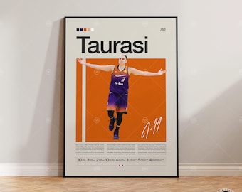 Diana Taurasi Poster, Phoenix Mercury, WNBA Poster, Sports Poster, Mid Century Modern, WNBA Fans, Basketball Gift, Sports Bedroom Posters