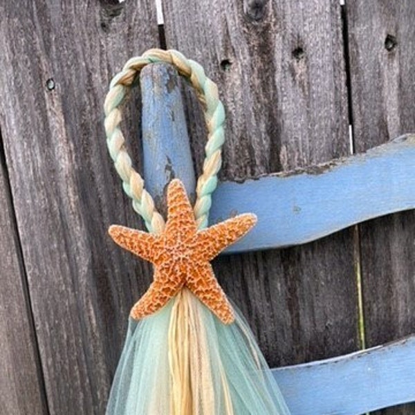 LIMITED TIME, 15% OFF, Mint Green Only, Beach Wedding, Beach Chair Hanger, Aisle Decor, Destination Wedding,  Destination Wedding, Starfish