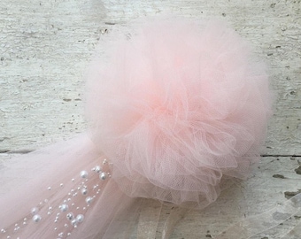 Tulle Pew Bows, 30 COLORS, Quinceanera, Church Pew, White Bows, Ivory, Traditional Pew Bows, Formal Wedding Decoration, Aisle, Chair Hangers