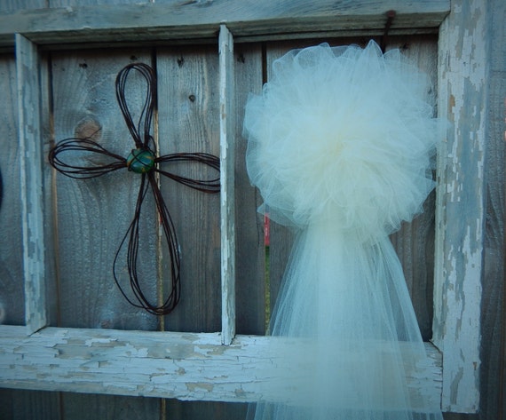 Church Pew Bows Tulle