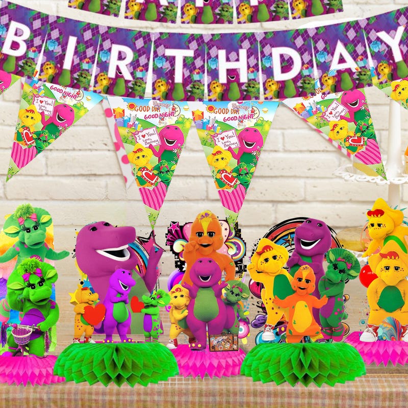 Barney Birthday Plate - Etsy