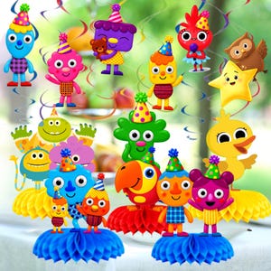 Super Songs Tableware Honeycomb Swirl hanging Plates Cups Napkins Happy Birthday party supplies decoration centerpiece favor theme gift
