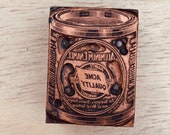 ACME ALUMINUM ENAMEL Vintage Letterpress Printing Block, Copper engraving, advertising For Radiators, Stoves, Ranges, and all Metal Surfaces