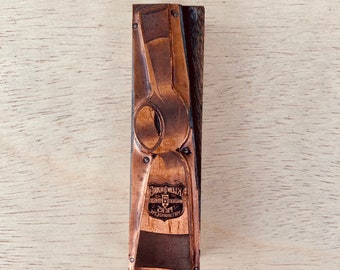 GARDENING TOOL Vintage Printers Block, Letterpress Ornament, Mattock Hoe, Grubhoes, Picks, Pittsburg KLEIN-Logan Co copper engraving cut
