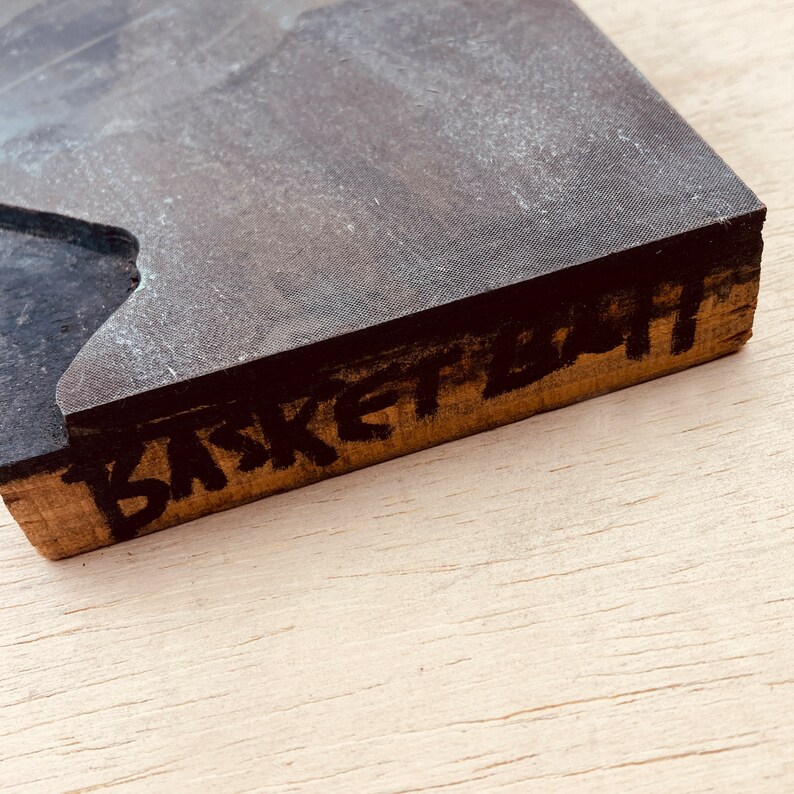 ATLANTA HAWKS BASKETBALL Player Vintage Letterpress Printing Block, antique sportsman athletics cut, Atlanta Georgia Joe Caldwell 1964 image 5