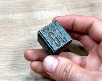 SAVE Up To 50% BLOCK, Vintage Metal Letterpress Printing Plate, cards, antique gift, vintage advertisement ad catalog supermarket closeout