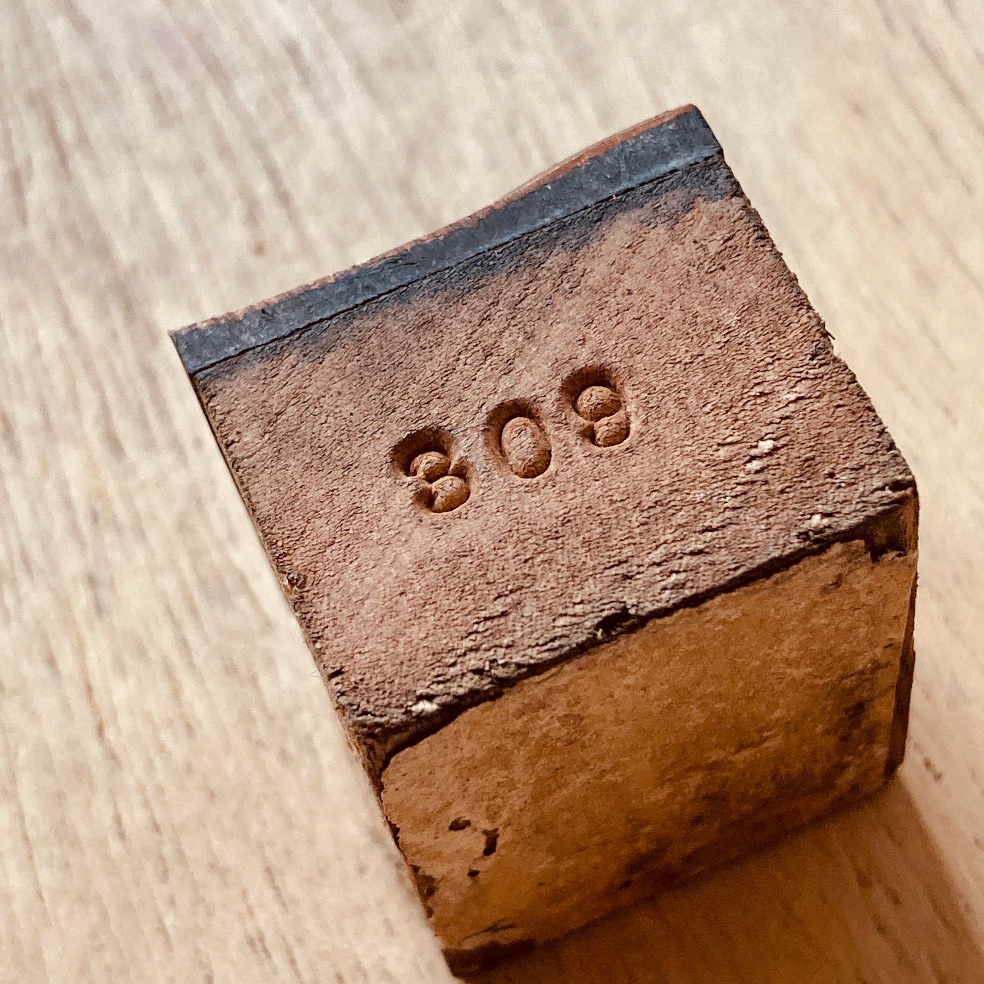 Wooden Saw Handle Hardware Copper Letterpress Printers Block