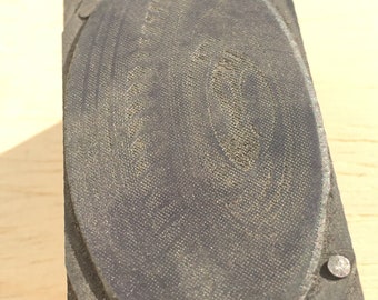 TIRE AD Vintage Letterpress Printing Block, halftone engraving auto part, motor car repairs advertising automotive cut