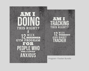 Am I Doing This Right? – Beginner Gym Program | 12-Week Full Body Training Plan | Gym Confidence Guide - PROGRAM + TRACKER BUNDLE