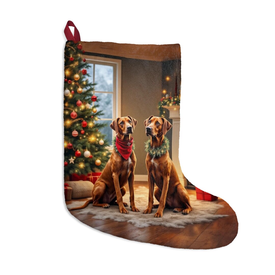 T-shirt - Rhodesian Ridgeback Christmas Stockings Design - Etsy