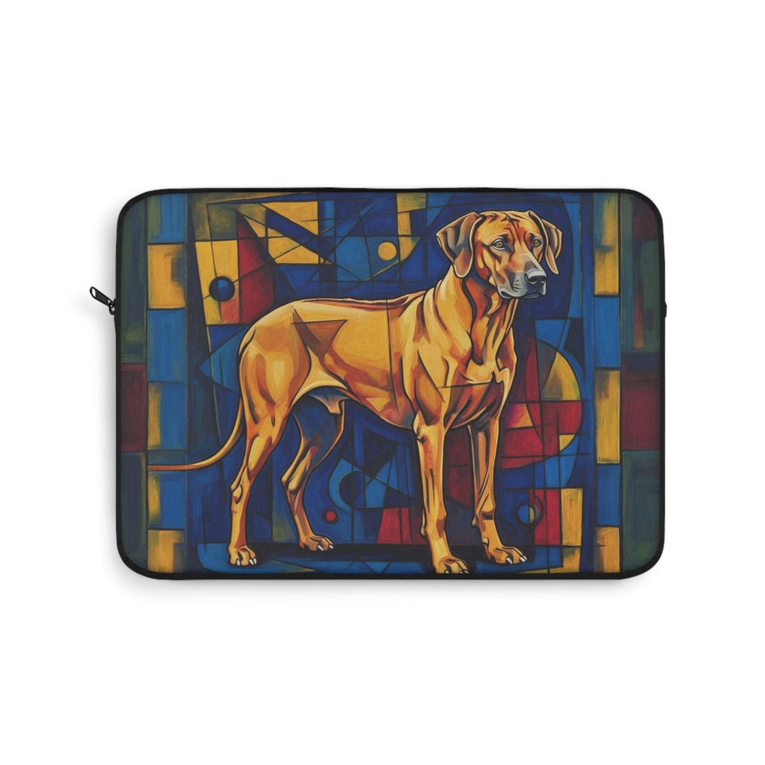 Rhodesian Ridgeback Mosaic Laptop Sleeve Geometric Stained-glass Dog ...
