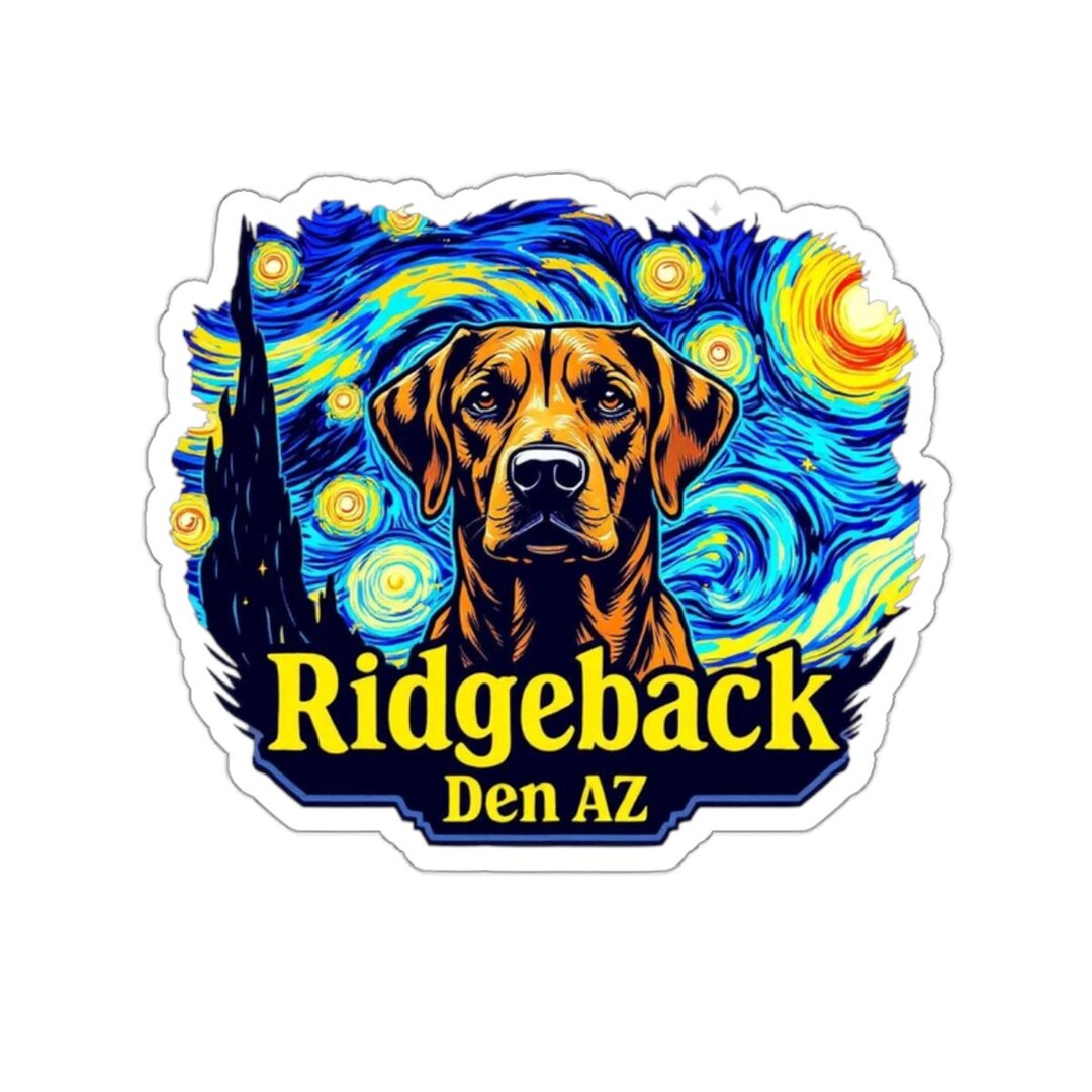Ridgeback Dog Die Cut Sticker - Weatherproof Vinyl Decal - Etsy