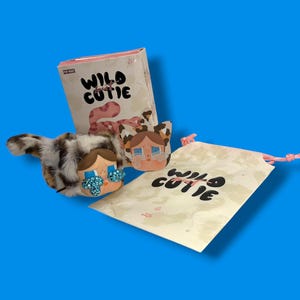 Authentic Bedazzled Plush Wild but Cutie - Custom Bag Charm