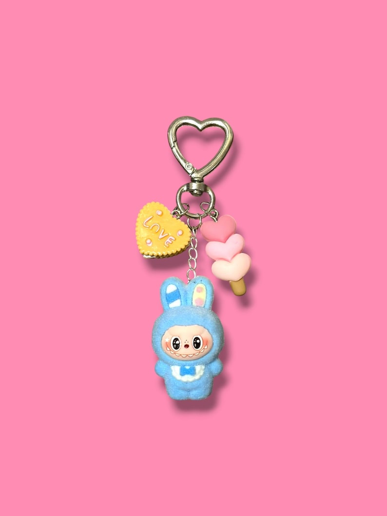 Mini Bubu Keychain/Bag Charm Blue