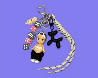 Authentic Sonny Angel Animal V1 Series Sloth - Custom Keychain | Bag Charm