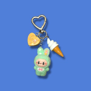 Mini Bubu Keychain/Bag Charm Green