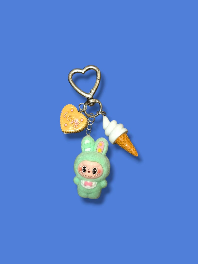 Mini Bubu Keychain/Bag Charm Green