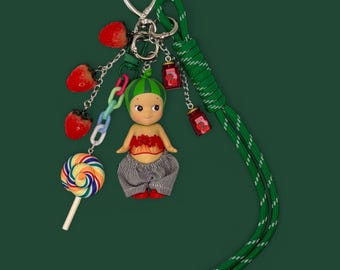 Authentic Sonny Angel Fruit Series Watermelon - Custom Keychain | Bag Charm