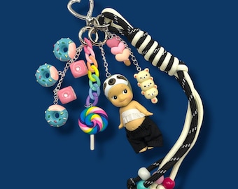 Authentic Sonny Angel Animal V1 Sloth - Custom Keychain | Bag Charm