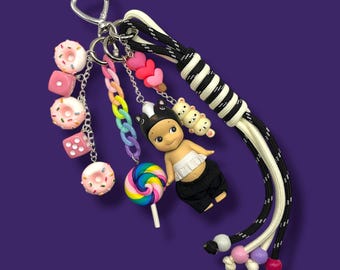 Authentic Sonny Angel Animal V2 Skunk - Custom Keychain | Bag Charm