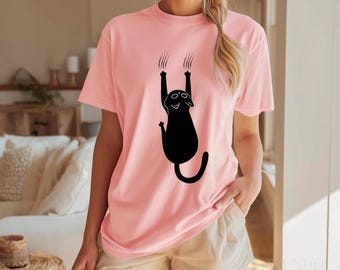 Camiseta de gato - Camiseta para mamá gata - Regalo para dueños de gatos - Camiseta para amantes de los gatos - Camiseta minimalista para papás de gatos - Regalo para padres de gatos
