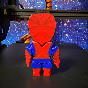 3D gedruckte Spider-Man Figur inspiriert 4 Zoll groß Bild 2