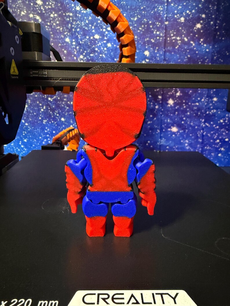 3D gedruckte Spider-Man Figur inspiriert 4 Zoll groß Bild 2