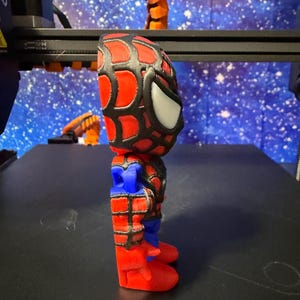 3D gedruckte Spider-Man Figur inspiriert 4 Zoll groß Bild 3