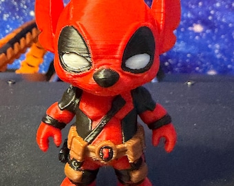 3D Printed Deadpool Stitch inspired