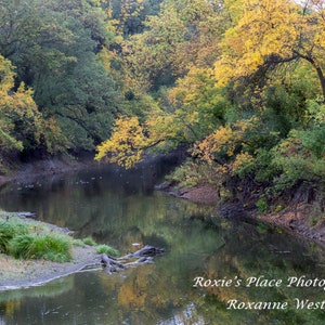 Autumn Serenity in North Dakota - River Valley Wall Art