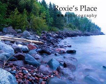 Lake Superior rocks and shoreline fine art photography print