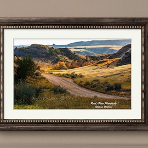 North Dakota Badlands print North Dakota badlands - Theodore Roosevelt National Park landscape photography print