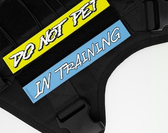 In Training Dog Patch - Harness PVC Velcro Patch - Hook & Loop