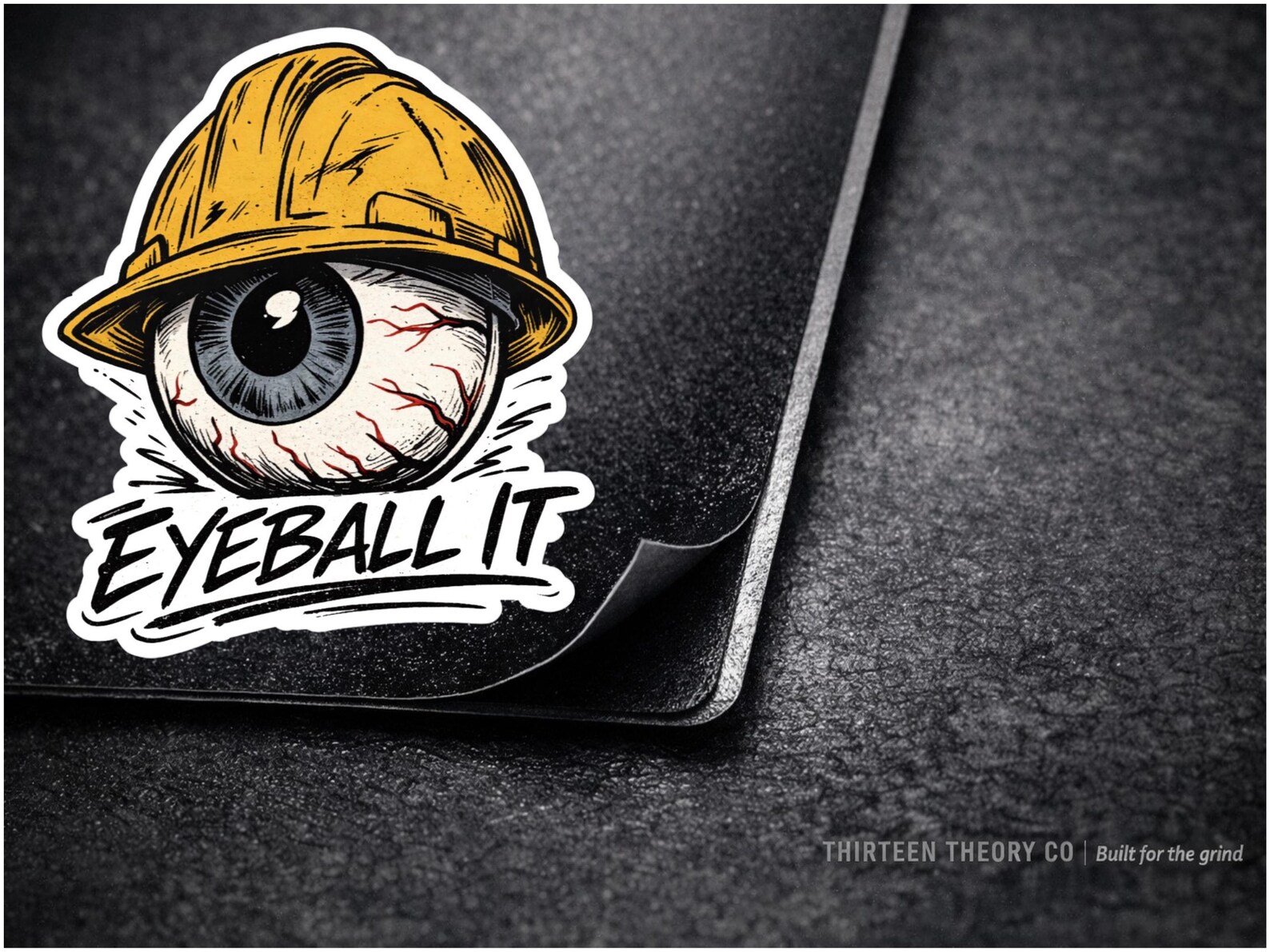 Contractor Stickers Eyeball It Sticker – Hard Hat Humor Vinyl Decal – Tradesman Carpenter ...