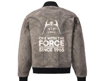 Personalized 60th Birthday Denim Jacket, Star Wars Style