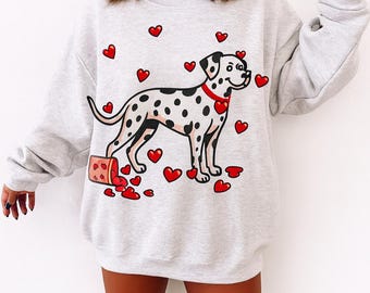 Dalmatian Valentine Dog PNG, Heart Clipart (Digital Download)