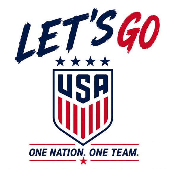Let's Go Usa Soccer Png, World Cup 2026 Usa Fan Shirt Design, One Nation One Team, Patriotic Soccer Graphic, Football Supporter Png