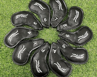 Tiger Golf Club Iron Head Covers Leather HeadCovers