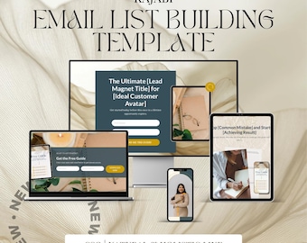 Natural Holistic Kajabi Email List Building Website Template for Therapists