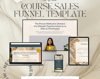 Natural Holistic Kajabi Course Sales Page & Post-Purchase Email Template for Therapists and Coaches