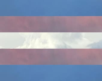 Transgender Flag Video created from sunrise photos with real flag effects and sound