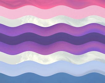 Gender Fluid Pride Flag Video: Sunrise Photo Design (Digital Download)