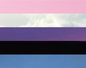 Gender Fluid Pride Flag in Jpeg format suitable for use on all devices
