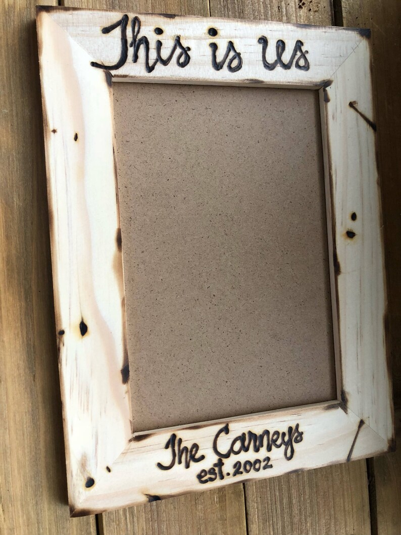 This Is Us Family Wood Frame Wedding Anniversary Etsy