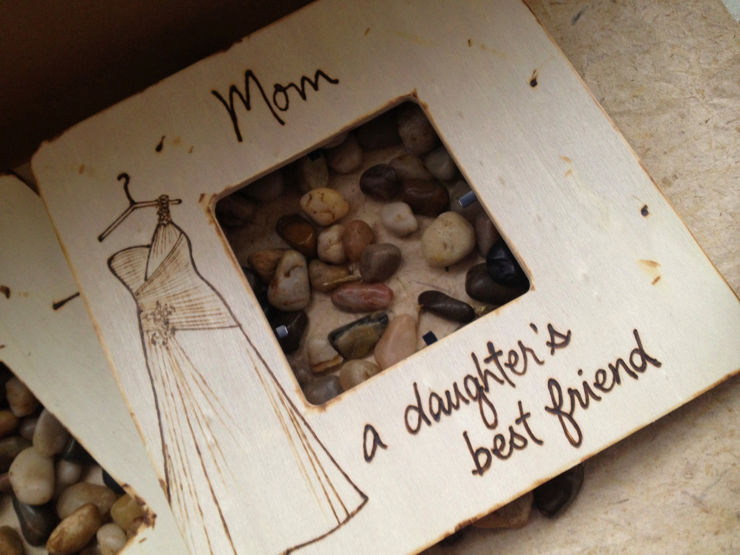 Set of 2 Wedding Gifts for Parents of the Bride Mom And Dad Etsy