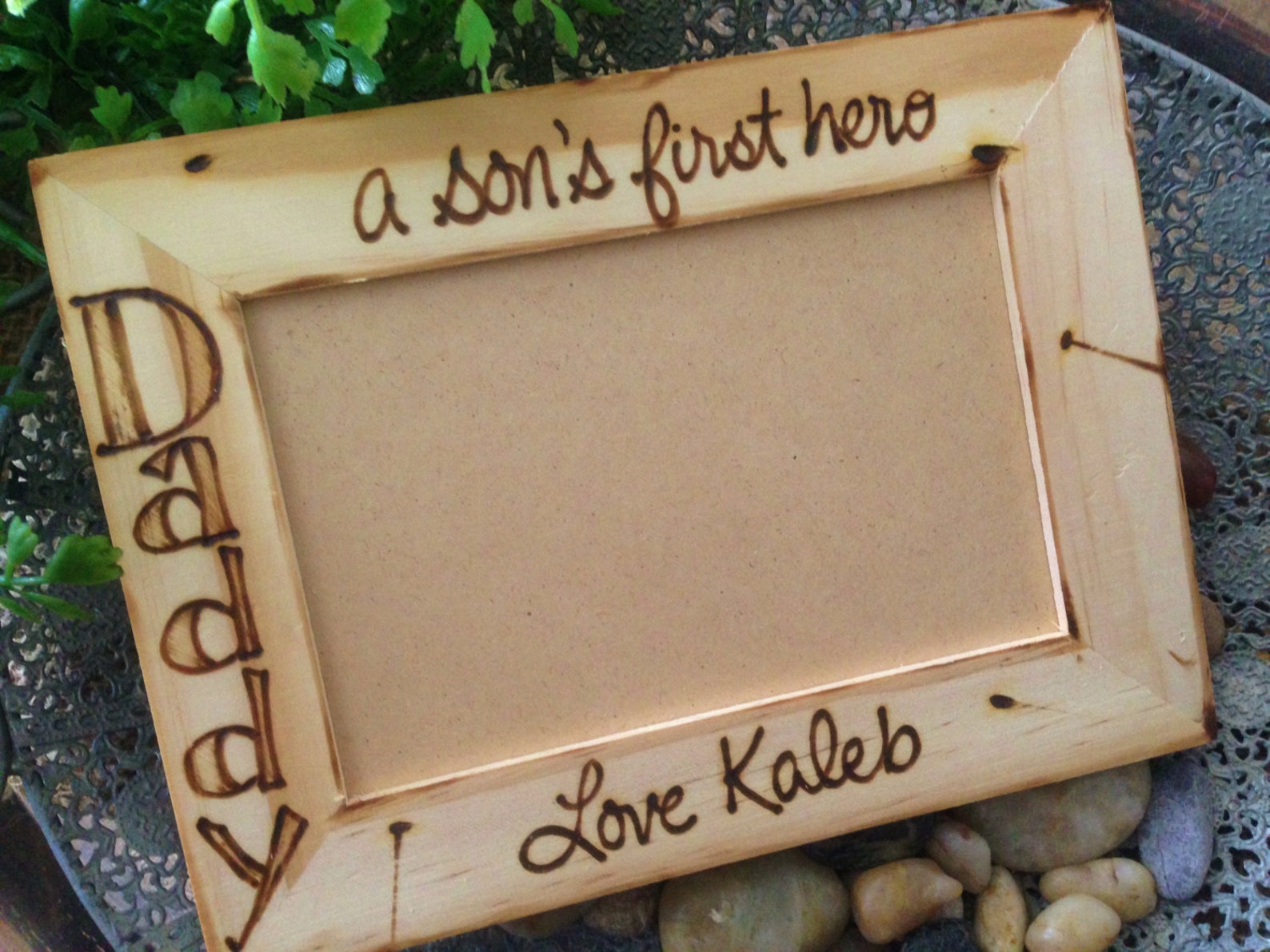 Custom Picture Frame for DAD From His SON Personalized wood Etsy