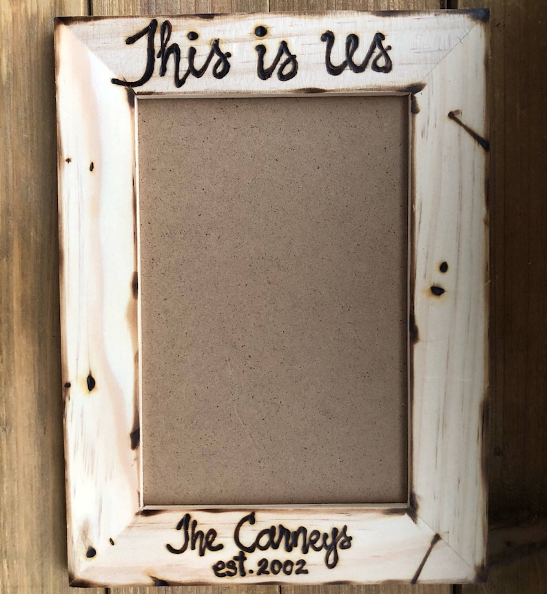 This Is Us Family Wood Frame Wedding Anniversary Etsy